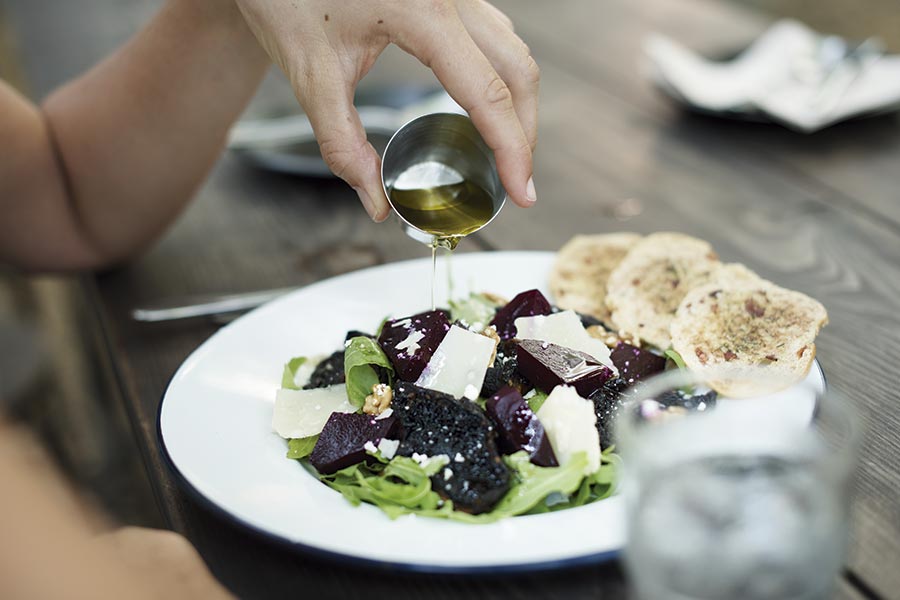 Ensalada con AOVE