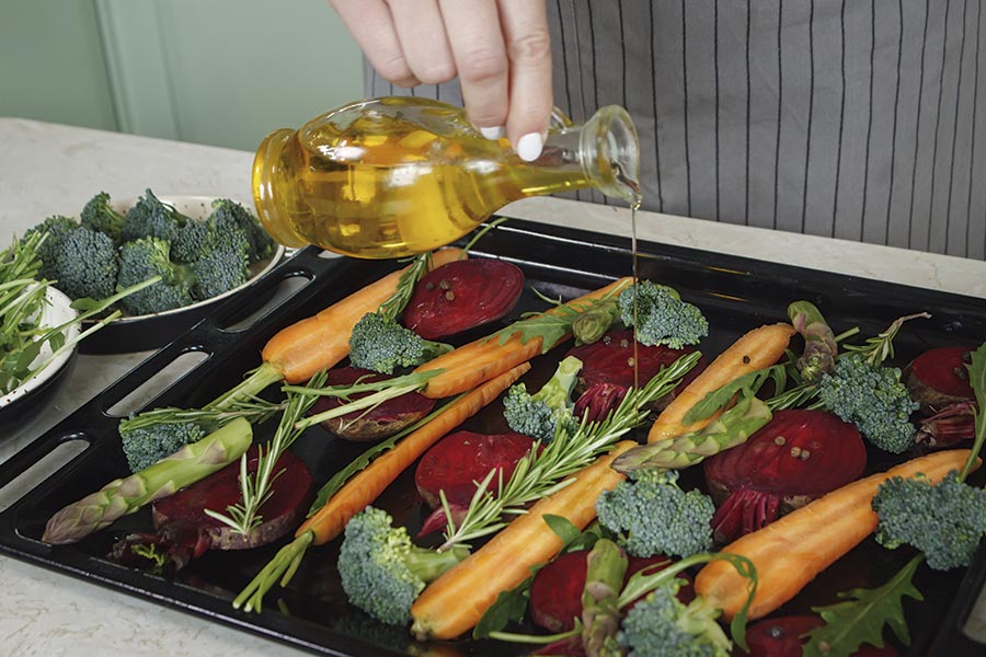 Verduras horno con AOVE